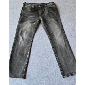 American Eagle Men's Black Jeans Slim Straight Extreme Flex 32x27